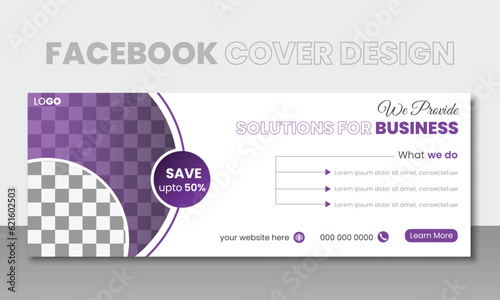 Digital marketing business  Facebook cover template, Online marketing webinar facebook cover banner template,  facebook banner template social media post design.. vector elements