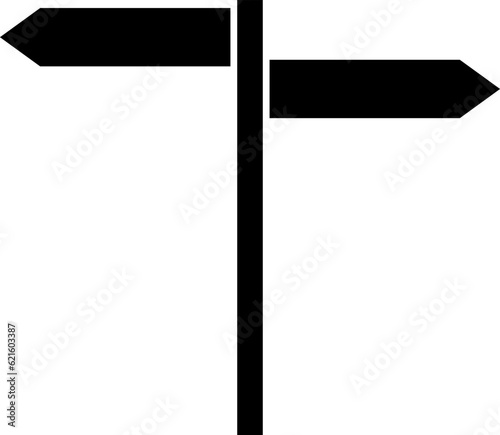 Black arrow direction sign on isolated white background. Vector illustration.