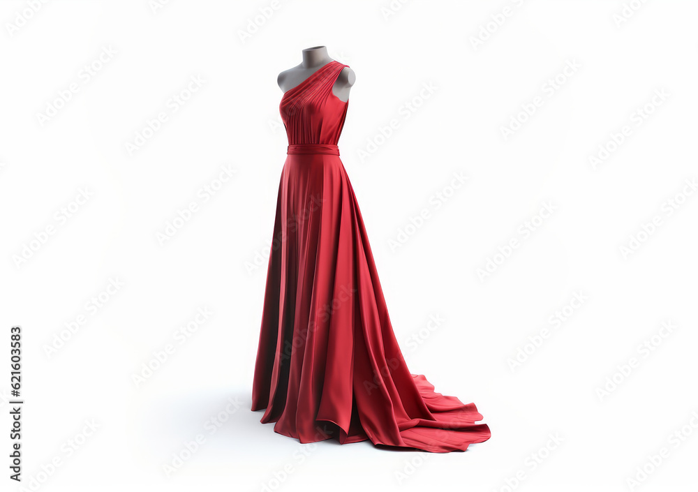dress mockup isolated, elegant dress for ball or party