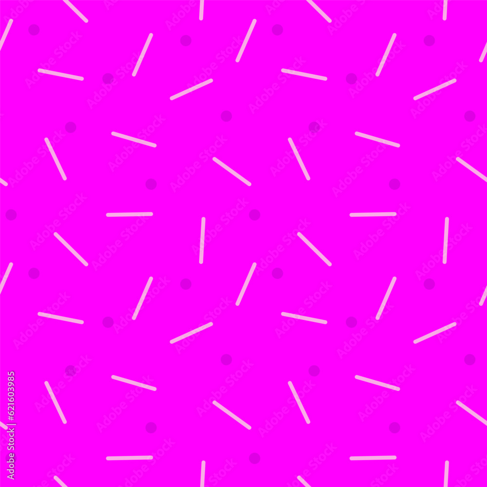 Seamless pattern pink donut glaze or ice cream top. Ornament confetti or sequin , barbiecore, bright texture. Background design for wrapping, textile, fabric, wallpaper, apparel, print, cover
