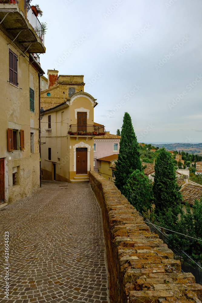 View from the city of Osimo, Marche region of Italy