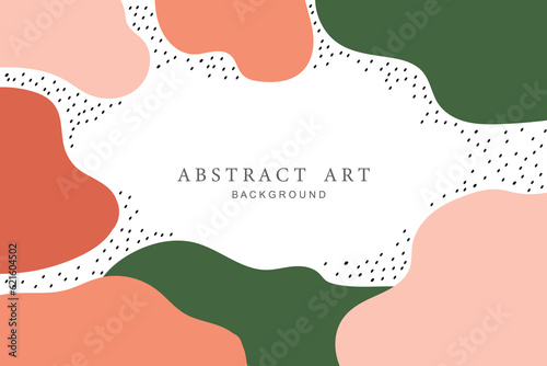 Trendy abstract square art templates. Vector fashion backgrounds.