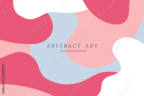 Trendy abstract square art templates. Vector fashion backgrounds.