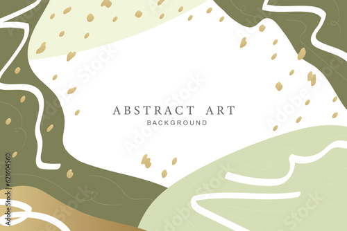 Trendy abstract square art templates. Vector fashion backgrounds.