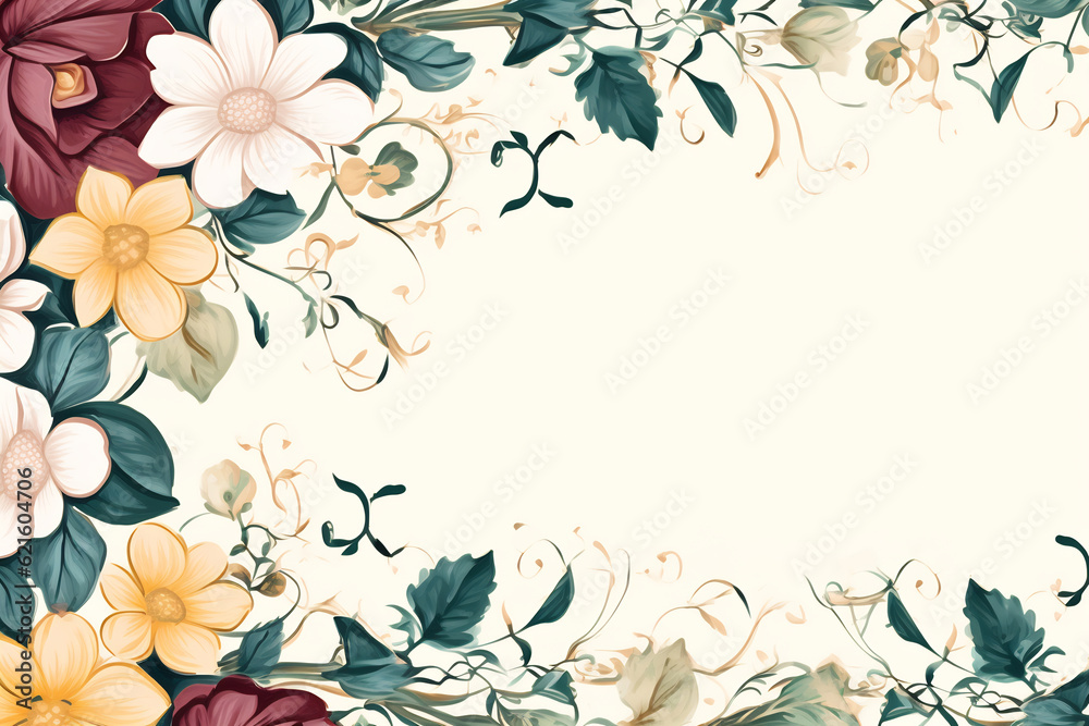 Greeting card with flowers. Can be used as an invitation card for wedding, birthday and other holiday and summer background Greeting card with flowers. Can be used as an invitation card for wedding, birthday and other holiday and summer background