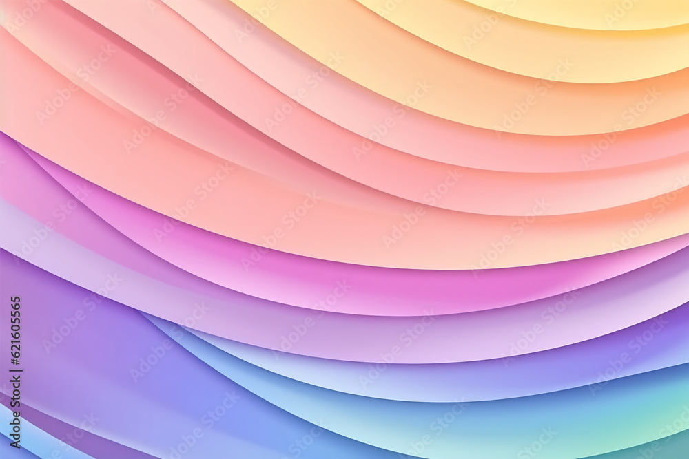 Abstract rainbow textile waves background. Curved wave in motion. A soft background with a pastel-colored gradient. Fashion color trends. Soft focus Abstract rainbow textile waves background. Curved wave in motion. A soft background with a pastel-colored gradient. Fashion color trends. Soft focus