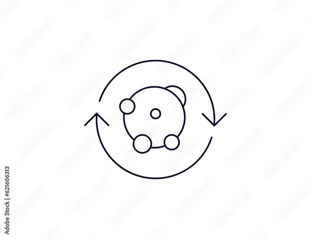 Metabolism, process icon. Vector illustration. Metabolism, process icon. Vector illustration.