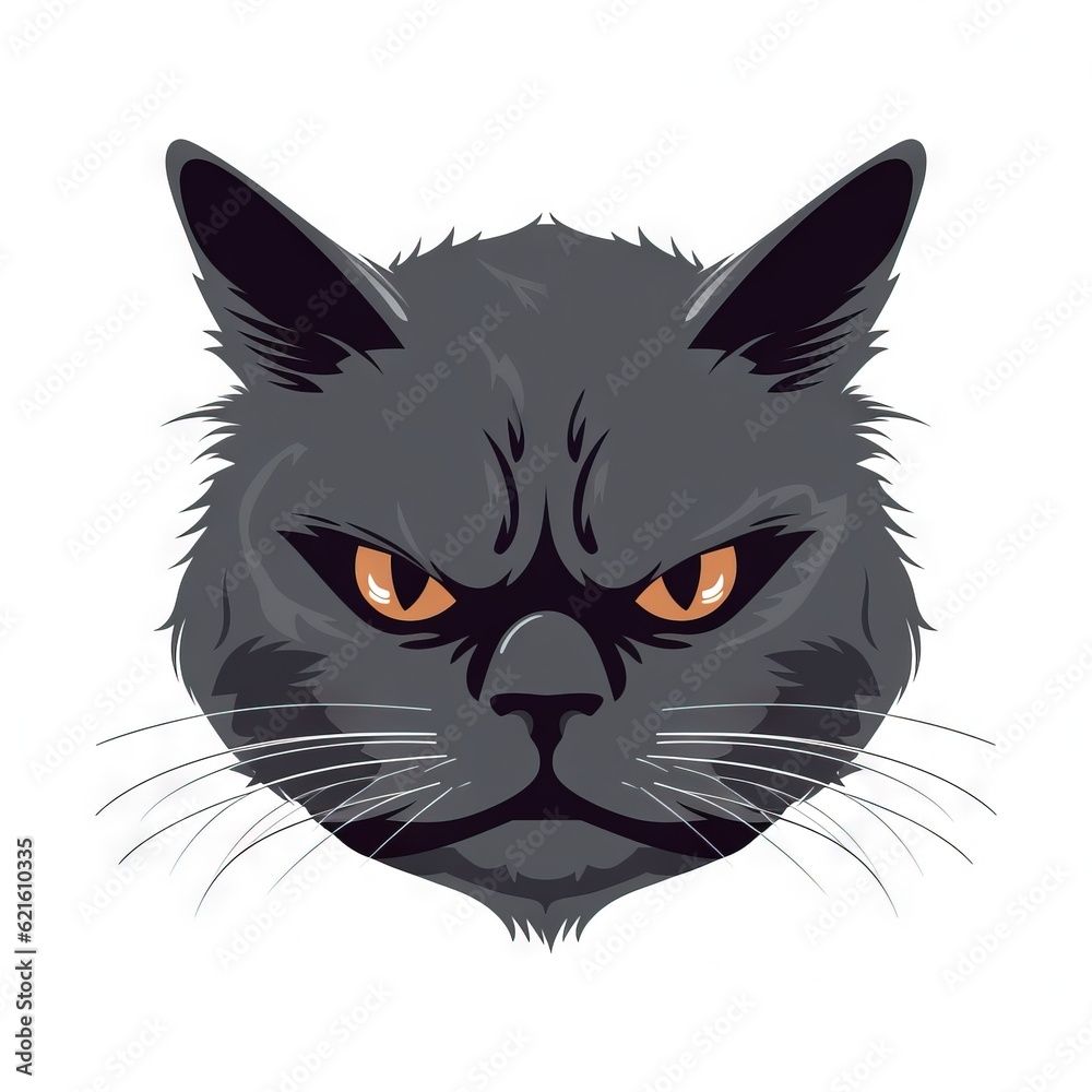 a black cat's face with orange eyes and a black cat's head with orange eyes and a black cat's head. generative ai a black cat's face with orange eyes and a black cat's head with orange eyes and a black cat's head. generative ai