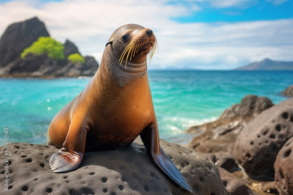Obraz premium sea lion, animal, generative ai 