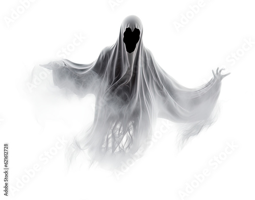 Fotografie, Obraz Halloween ghost on transparent background