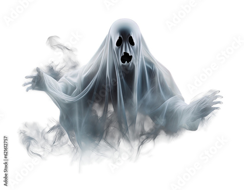 Cuadro en lienzo Halloween ghost on transparent background