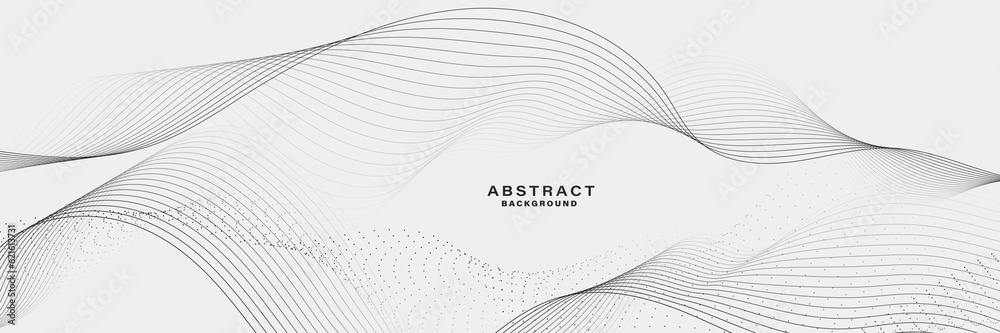 White Abstract background with flowing lines wave. vector illustration ...