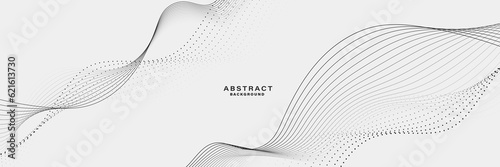  White Abstract background with flowing lines wave. vector illustration. 