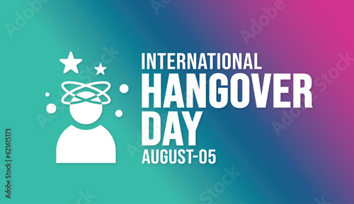 International Hangover Day background template. Holiday concept. background, banner, placard, card, and poster design template with text inscription and standard color. vector illustration.
