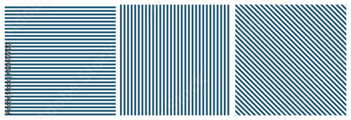 Horizontal Vertical Diagonal Lines Pattern Vector Background Set
