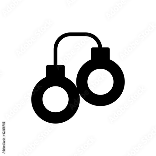handcuff glyph icon