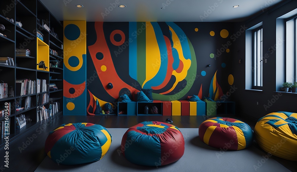Fototapeta premium Colorful Abstract Artwork for Modern Interior Design