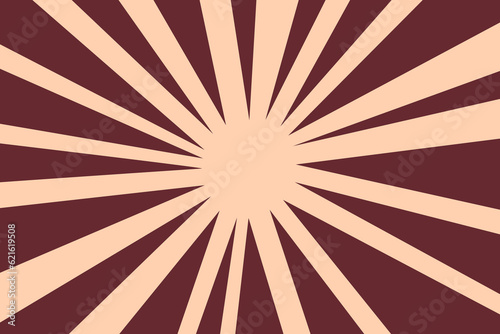 Comic book explosion. Grunge vintage background with lines. Vector design element