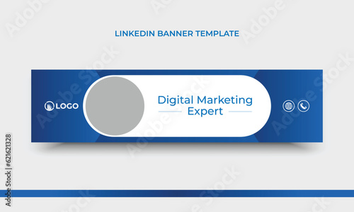 Digital marketing expert linkedin banner template