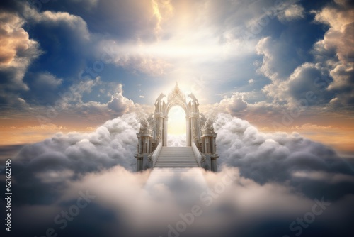 Photographie Pearly Gates. Gateway to heaven. A classic interpretation