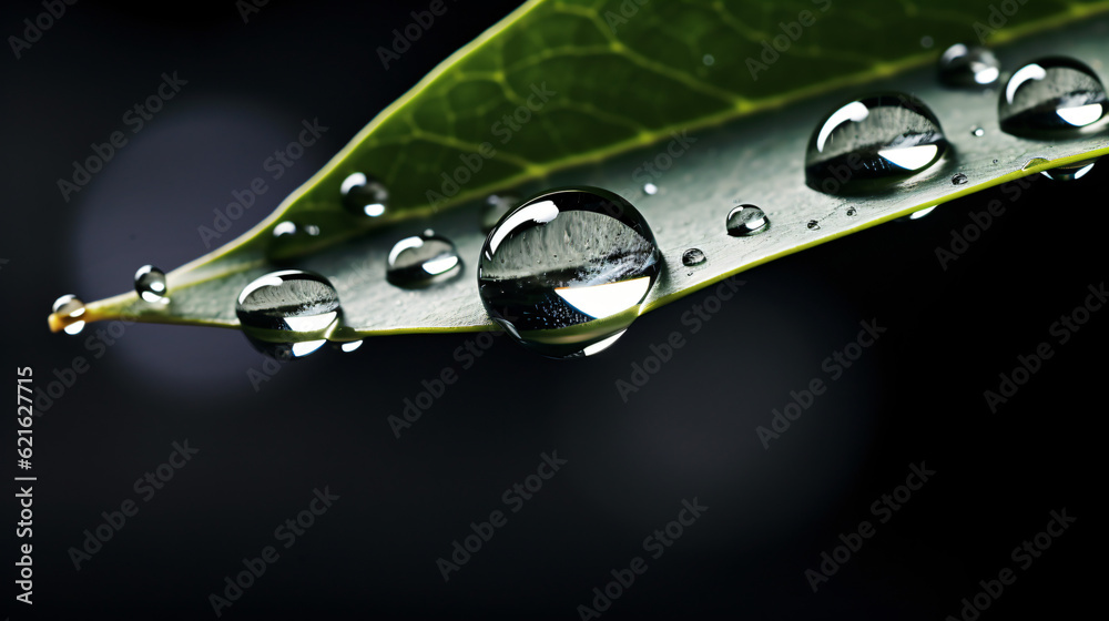 water drops on a leaf background water drops on a leaf background