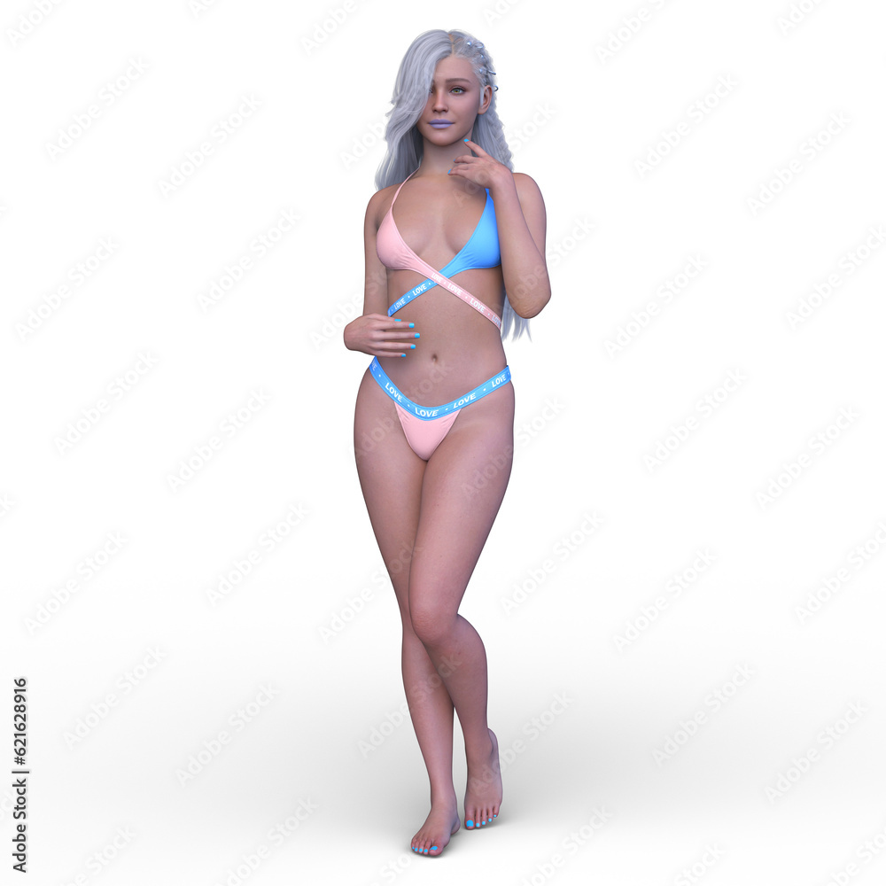 Fototapeta premium ビキニ姿の女性