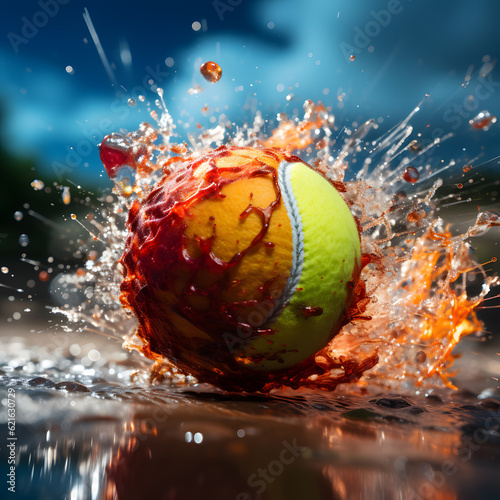 ball in water photo