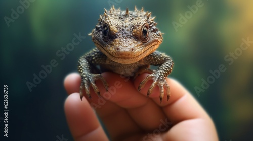 Photo-realistic Portraits Of Small Lizards And Crocodiles photo
