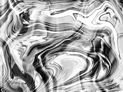 Abstract Liquid Gradient Background Acrylic Art Dark Black White