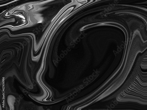 Abstract Liquid Gradient Background Acrylic Art Dark Black White