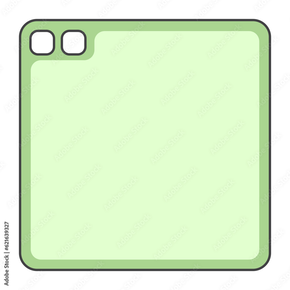 Square Simple Infographic Stencil Textbox