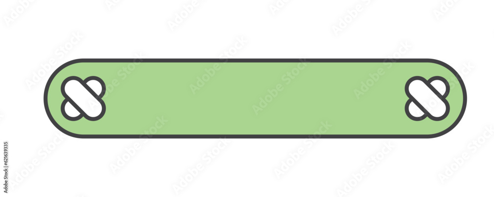 Obraz premium Capsule Simple InfographicLabel