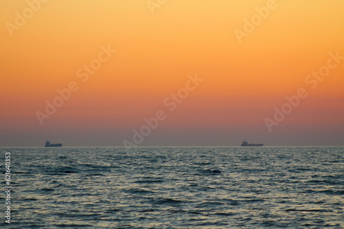 Sunset Serenade: Capturing Golem Beach and the Adriatic Sea in Durres, Albania © CarlosAugusto