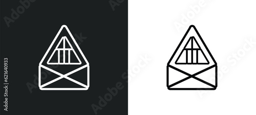 joist outline icon in white and black colors. joist flat vector icon from construction collection for web, mobile apps and ui.