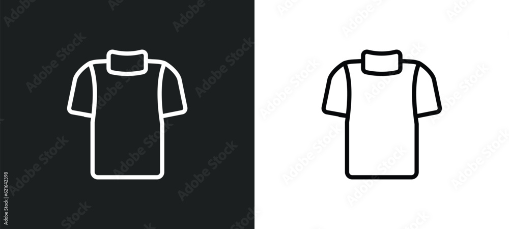 Naklejka premium fleece outline icon in white and black colors. fleece flat vector icon from clothes collection for web, mobile apps and ui.