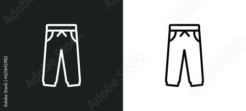 tracksuit outline icon in white and black colors. tracksuit flat vector icon from collection for web  mobile apps and ui.
