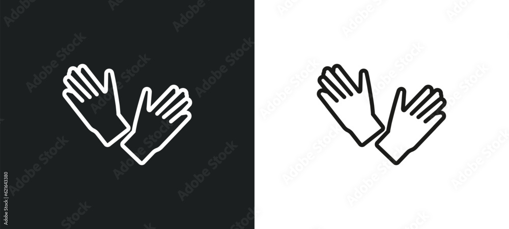 Obraz premium sanitize outline icon in white and black colors. sanitize flat vector icon from cleaning collection for web, mobile apps and ui.