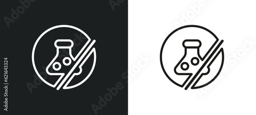 preservatives outline icon in white and black colors. preservatives flat vector icon from cleaning collection for web, mobile apps and ui.