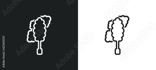 feather duster outline icon in white and black colors. feather duster flat vector icon from cleaning collection for web, mobile apps and ui.
