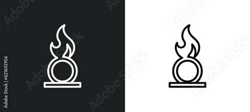 oxidizing agent outline icon in white and black colors. oxidizing agent flat vector icon from cleaning collection for web, mobile apps and ui. photo