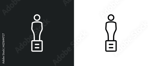 movie award outline icon in white and black colors. movie award flat vector icon from cinema collection for web, mobile apps and ui.