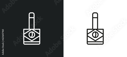 cachaca outline icon in white and black colors. cachaca flat vector icon from brazilia collection for web, mobile apps and ui.