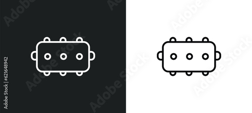 foam curler outline icon in white and black colors. foam curler flat vector icon from beauty collection for web, mobile apps and ui.