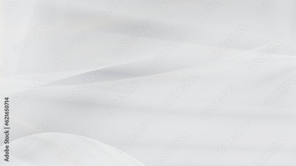 Abstract white background with smooth lines in 3d rendering for posters concept