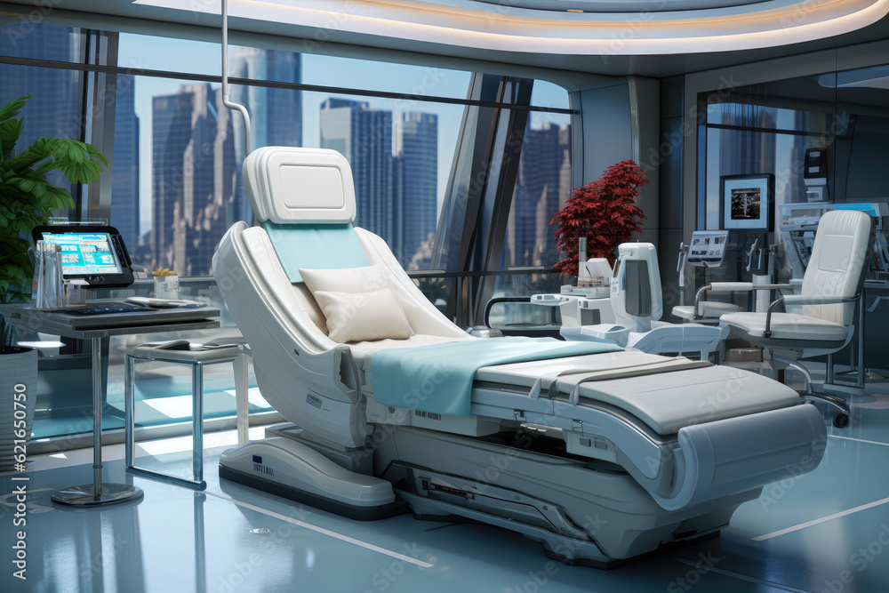 Cutting-edge medical equipment in a modern hospital. Generative Ai. Cutting-edge medical equipment in a modern hospital. Generative Ai.