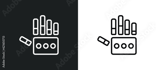 bionic arm outline icon in white and black colors. bionic arm flat vector icon from artificial intellegence collection for web, mobile apps and ui.