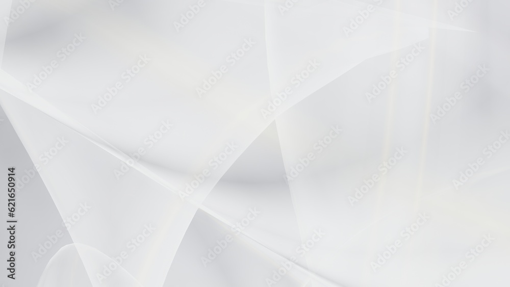Abstract white background with smooth lines in 3d rendering for posters concept