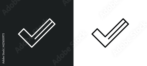 right outline icon in white and black colors. right flat vector icon from arrows collection for web, mobile apps and ui.