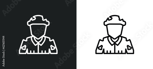 conscription outline icon in white and black colors. conscription flat vector icon from army and war collection for web, mobile apps and ui.