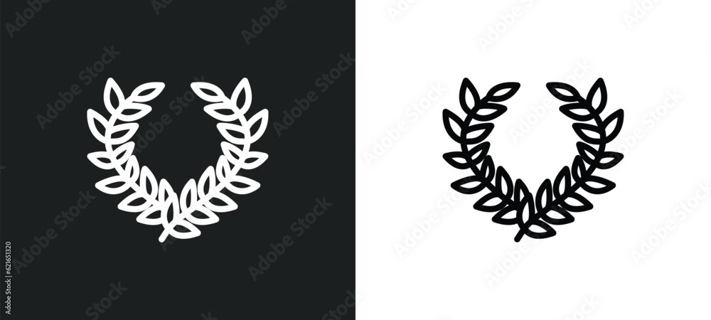 two branches outline icon in white and black colors. two branches flat vector icon from army collection for web, mobile apps and ui.